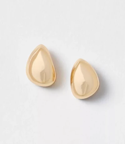 Sculpted Metallic Stud Earrings