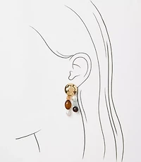 Mini Pearlized Drop Earrings