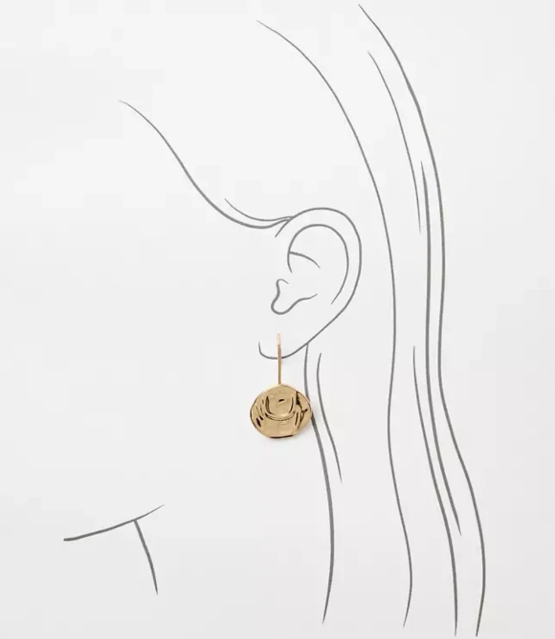 Coin Pull Through Earrings
