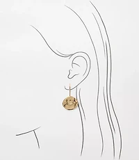 Coin Pull Through Earrings