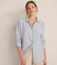 Haven Well Within The Daily Shirt Linen Stripe