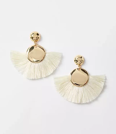 Fringe Fan Drop Earrings