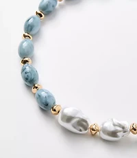 Pearlized Chunky Statement Necklace
