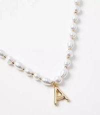 Pearlized Initial Necklace