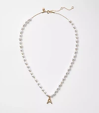 Pearlized Initial Necklace