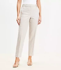 Curvy Riviera Slim Pants Striped Seersucker