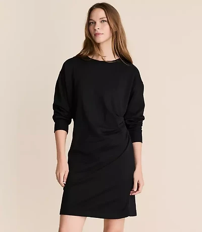 Lou & Grey Elite Fleece Pleated Mini Dress
