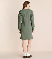 Lou & Grey Elite Fleece Pleated Mini Dress