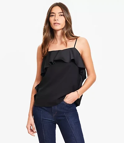 Ruffle Square Neck Cami