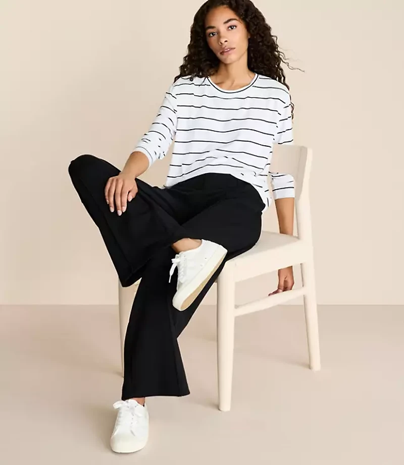 Lou & Grey Striped Essential Modal Long Sleeve Tee