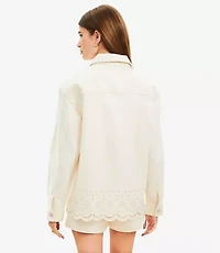 Denim Eyelet Jacket