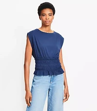 Smocked Modern Wedge Tee