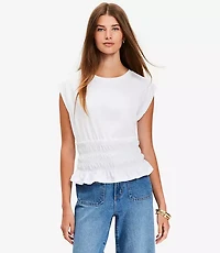 Smocked Modern Wedge Tee