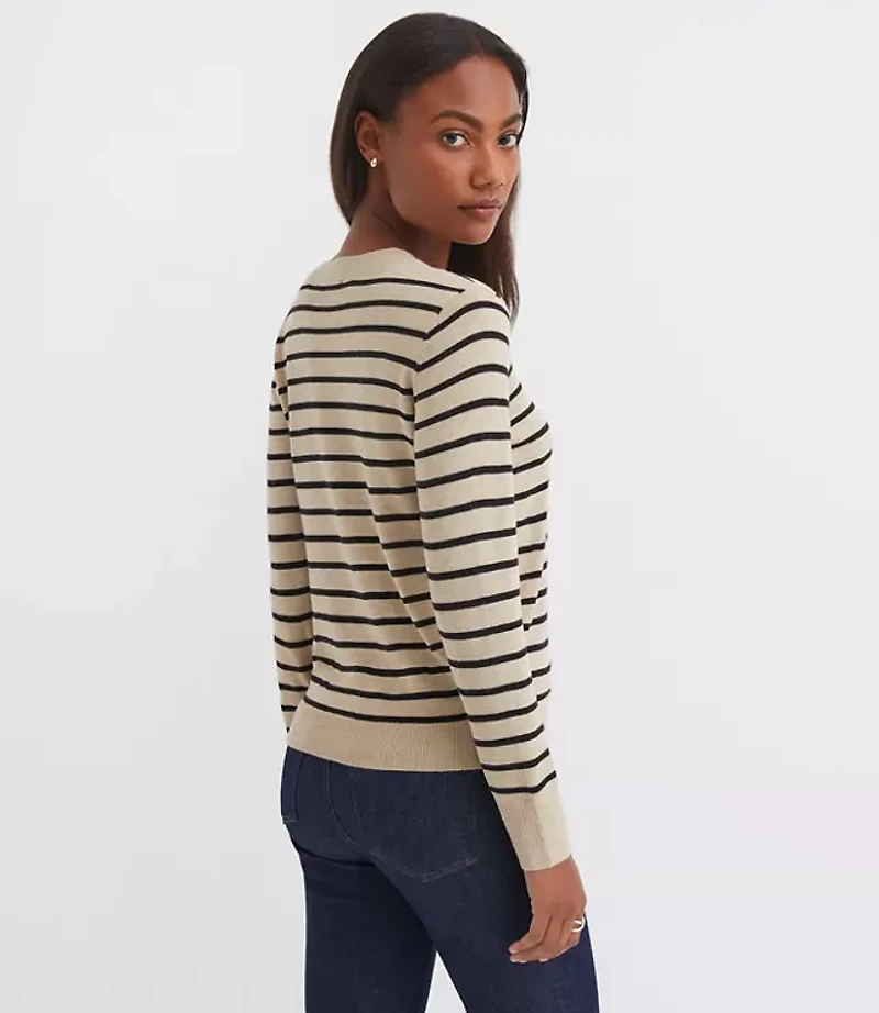 Striped Luxe Knit Sweater