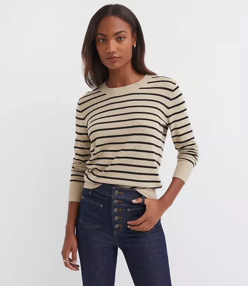 Striped Luxe Knit Sweater