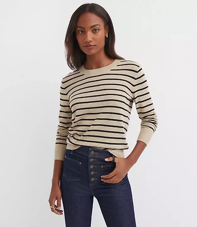 Striped Luxe Knit Sweater