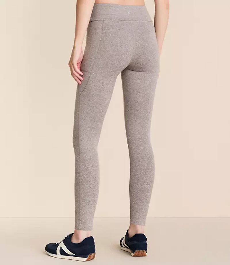 Lou & Grey Heathered Brushedsoft Side Pocket 7/8 Leggings