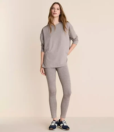 Lou & Grey Heathered Brushedsoft Side Pocket 7/8 Leggings