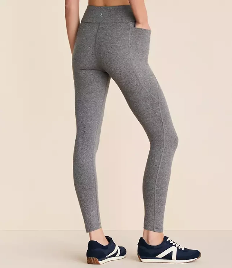 Lou & Grey Heathered Brushedsoft Side Pocket 7/8 Leggings