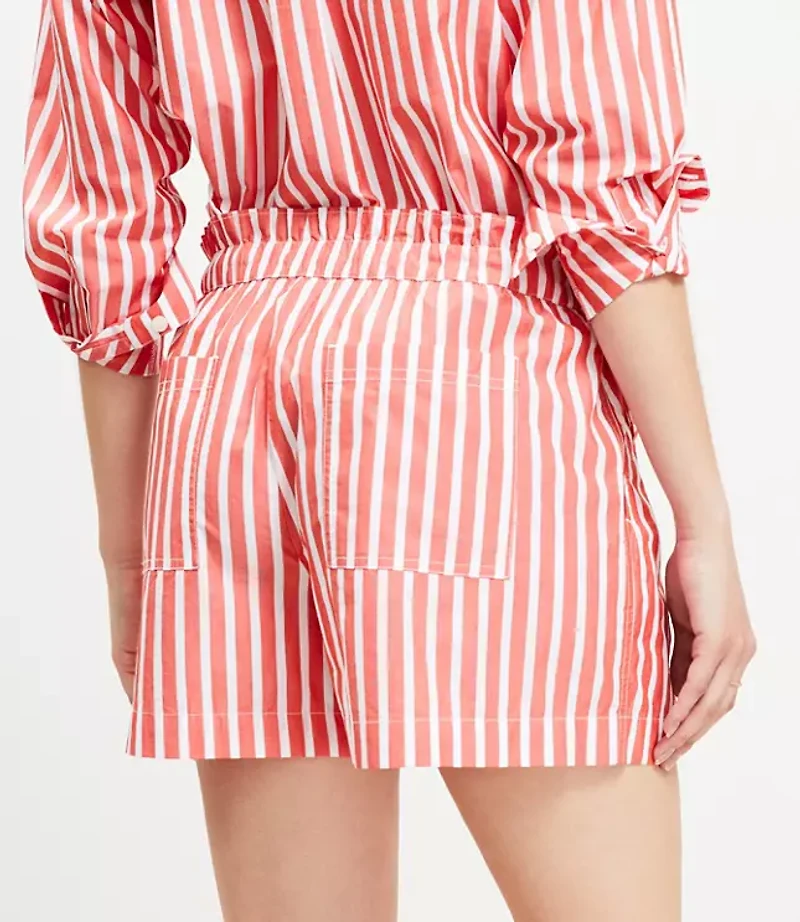 Breezy Shorts Striped Poplin