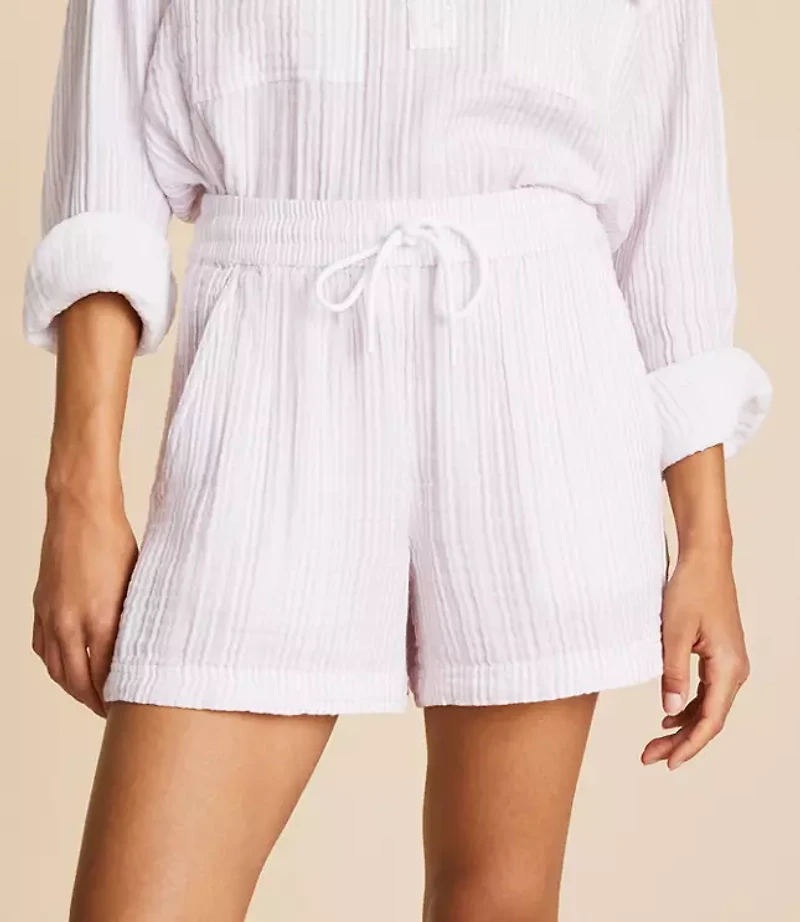 Lou & Grey Striped Triple Cloth Shorts