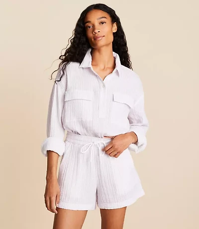 Lou & Grey Striped Triple Cloth Shorts