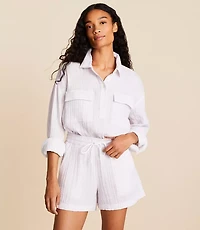 Lou & Grey Striped Triple Cloth Shorts
