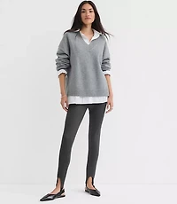 Stirrup Leggings Heathered Ponte