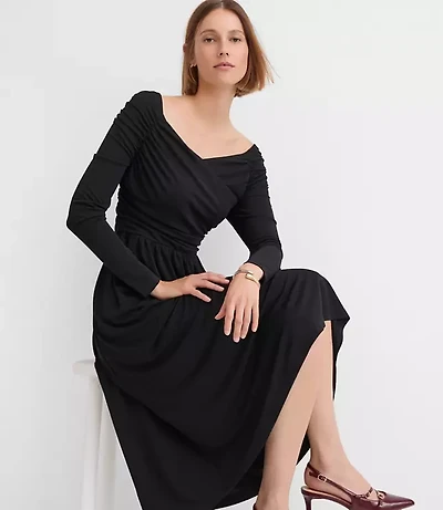 Off The Shoulder Midi Dress