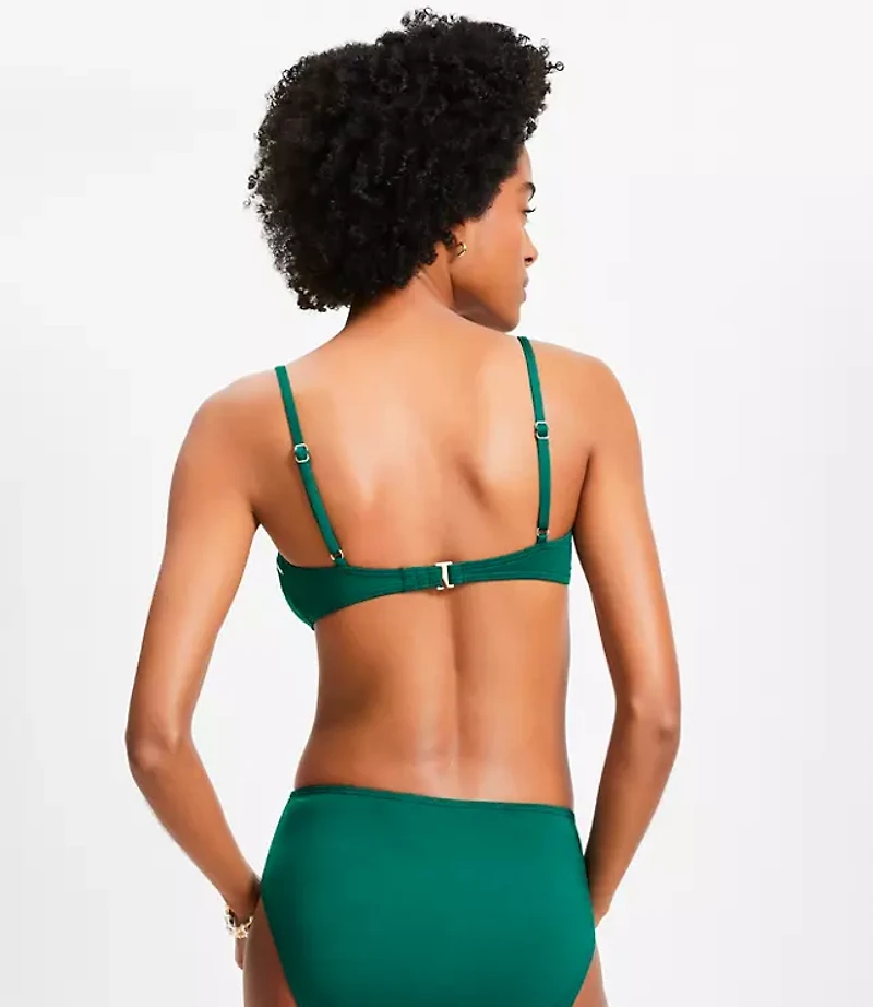 LOFT Beach Zig Zag Stitch Bikini Top