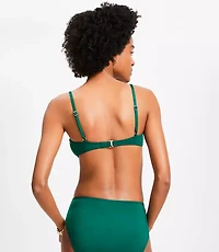 LOFT Beach Zig Zag Stitch Bikini Top