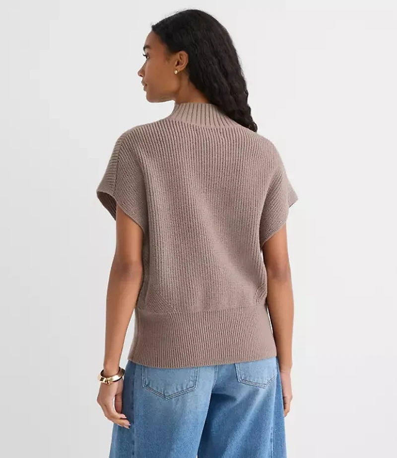 Angled Ribbed Wedge Sweater