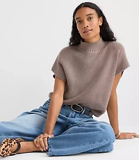 Angled Ribbed Wedge Sweater