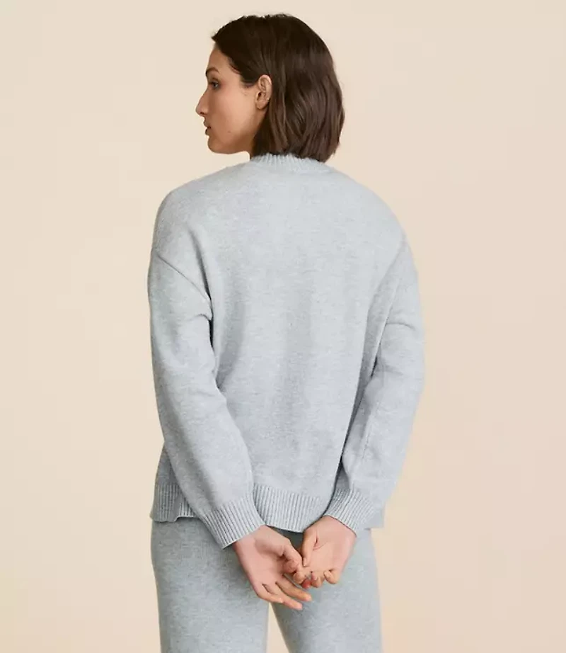 Lou & Grey Heathered Tie Cardigan