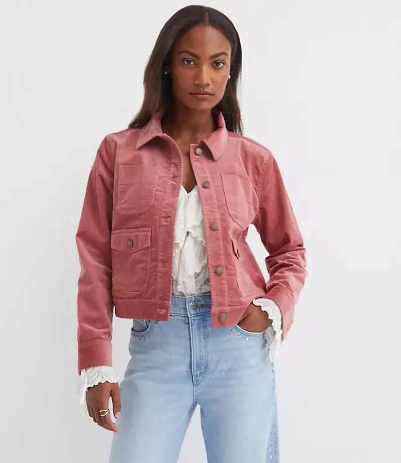 Brushed Corduroy Shirt Jacket