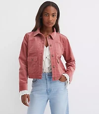 Brushed Corduroy Shirt Jacket