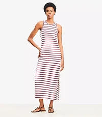 Striped Racerback Midi Dress