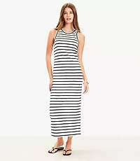 Striped Racerback Midi Dress
