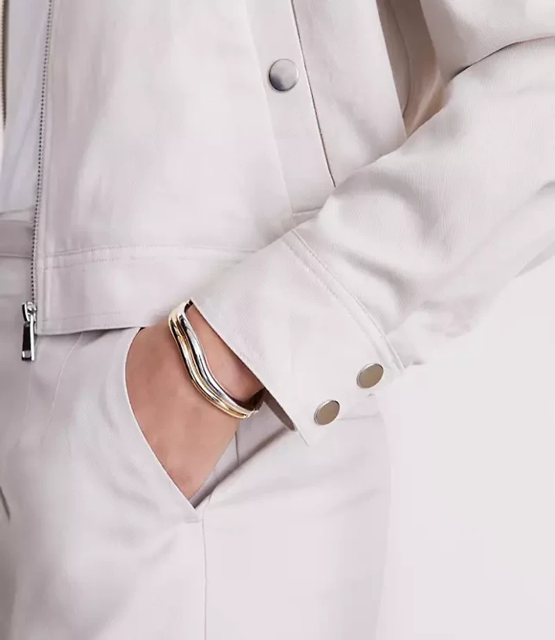 Petite LOFT Versa Pure Spun Bomber Jacket