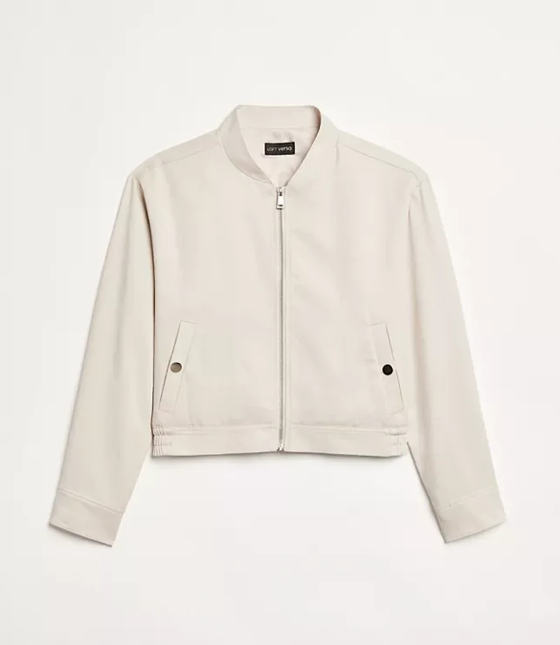 Petite LOFT Versa Pure Spun Bomber Jacket