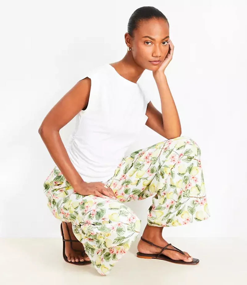 Petite Ruched Boatneck Pocket Tee