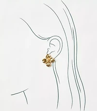 Metal Flower Statement Studs