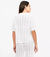 Petite LOFT Beach Pointelle Shirt