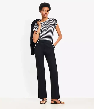 Petite Mariner Parker Straight Pants