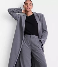 LOFT Versa Seasonless Stretch Belted Coat Heather
