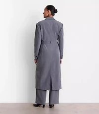 LOFT Versa Seasonless Stretch Belted Coat Heather