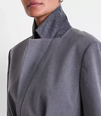 LOFT Versa Seasonless Stretch Belted Coat Heather
