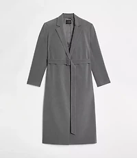 LOFT Versa Seasonless Stretch Belted Coat Heather