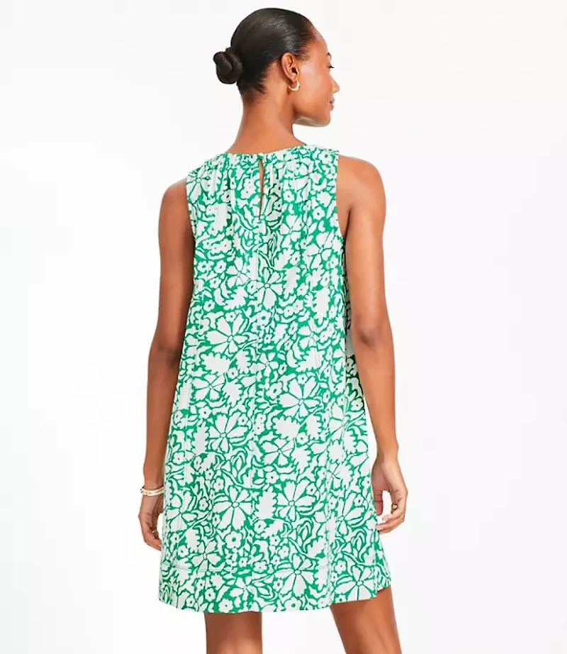 Petite Floral Jersey Seamed Mini Dress