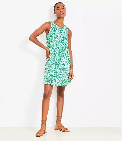 Petite Floral Jersey Seamed Mini Dress